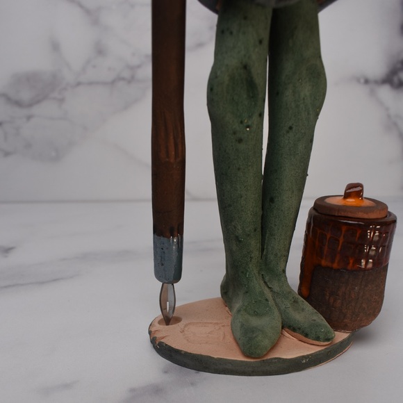 Rare Don Quixote Ceramic Statue With Pen and Ink Pot - Picture 6 of 10